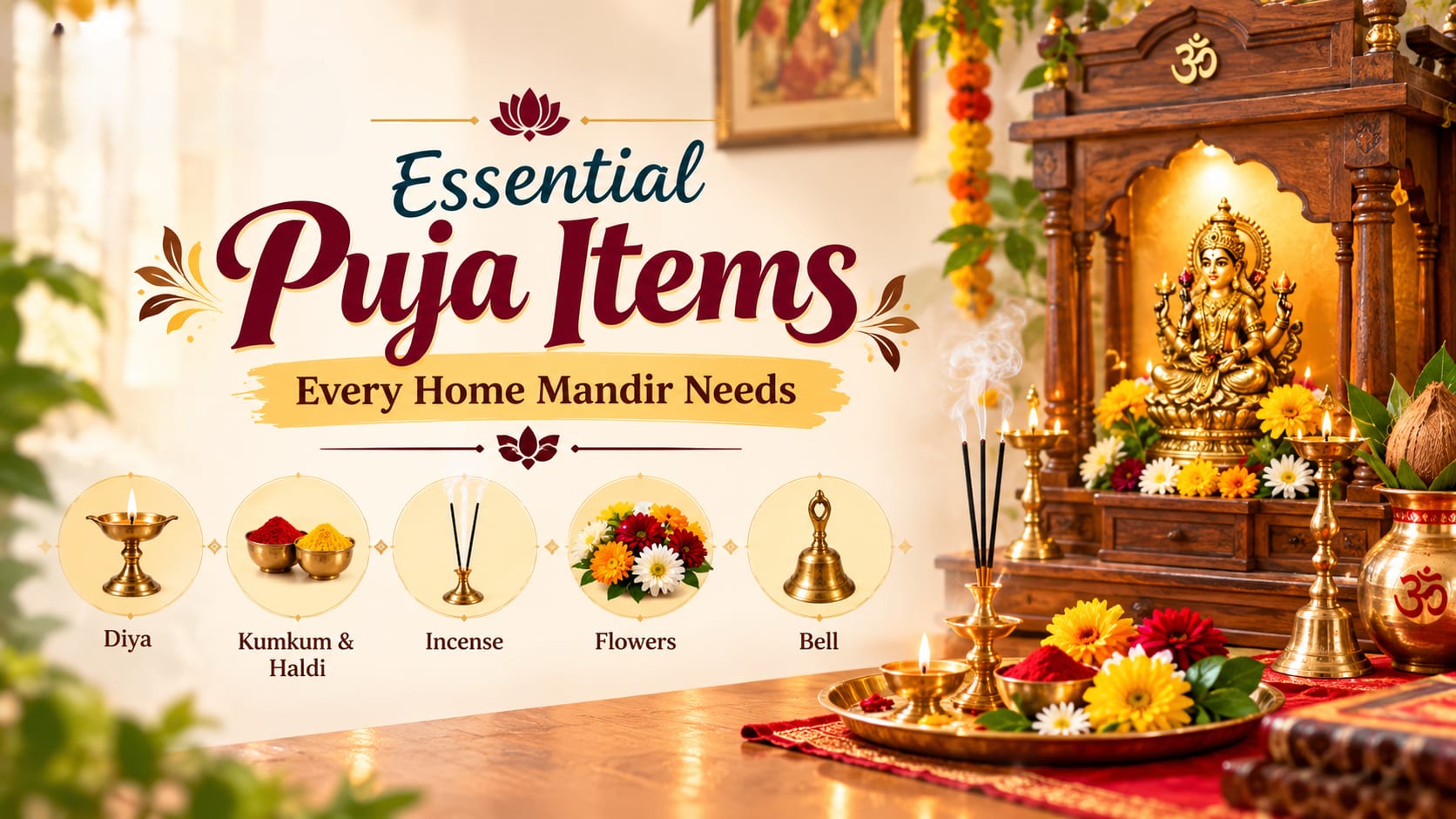 Essential Puja Items Every Home Mandir Needs