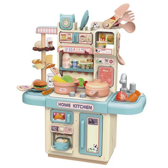 Dream Kitchen DIY Playset – Kids Pretend Play Kitchen with Real Steam & Cyclic Water System