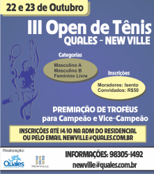 III Open de Tênis QUALES / New Ville - Intermediário