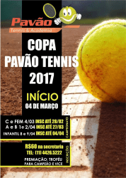 COPA PAVÃO DE TÊNIS 2017