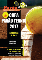 COPA PAVÃO TENNIS 2017 - C