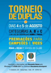 1º Torneio de Duplas 2018