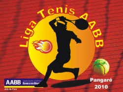 FINAIS Liga Tênis Pangaré AABB 2018