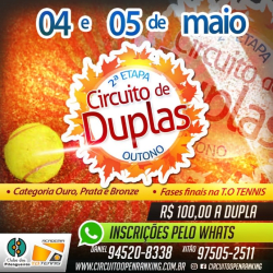 Circuito de Duplas Etapa Outono - Prata