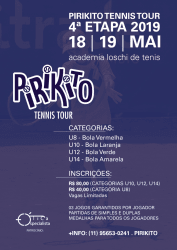 PIRIKITO TENNIS TOUR #4 - U14 - BOLA AMARELA