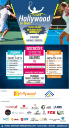 1º COPA HOLLYWOOD DE TENIS - PRINCIPIANTE