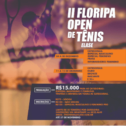 II FLORIPA OPEN DE TENIS ELASE - Especial PRO Masc