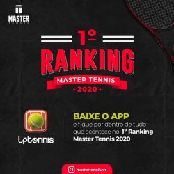 1º Ranking Master Tennis 2020 - Duplas Classe B