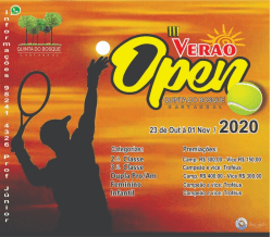 III Verão Open Quinta do Bosque Castanhal - 10 Anos