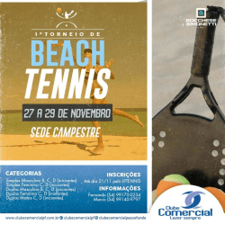 1º Torneio de Beach Tennis - Clube Comercial - Duplas Feminino C