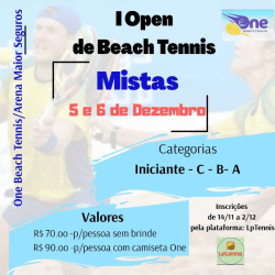 I Open de Mistas One Beach Tennis 2020 - Categoria Iniciantes