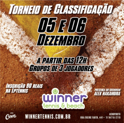 I - TORNEIO DE CLASSIFICAÇÃO DO RANKING