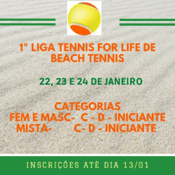 1° ETAPA LIGA TENNIS FOR LIFE DE BEACH TENNIS 2021 - FEMININO INICIANTE