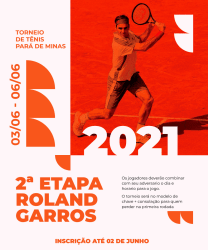 Torneio Junho - Roland Garros  - Classe Única