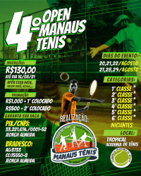 4°Open Manaus_Tenis 2021 - 3°Classe 