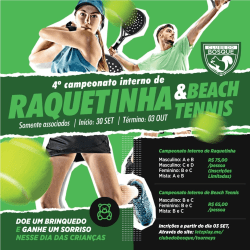 4° Torneio Interno de Raquetinha e Beach Tennis - Raquetinha - Feminina B / C