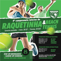 4° Torneio Interno de Raquetinha e Beach Tennis - Raquetinha - Masculina C / D