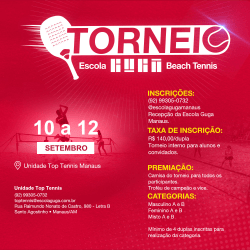 1° Torneio Beach Tennis - Masculino