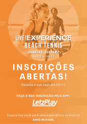 LIVE! EXPERIENCE DE BEACH TENNIS - Feminino C