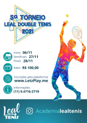 V - Torneio Leal Double Tênis/ 2021 - Challenger