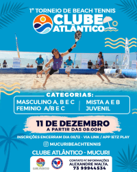 Clube Atlântico Open de Beach Tennis - Dupla Mista B