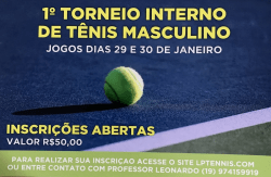 1º Torneio Interno de Tênis  - Masculino A