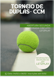 TORNEIO DE DUPLAS- Abertura temporada II LETZPLAY - INFANTO  - 