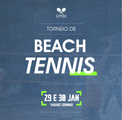 II Torneio de Beach Tennis - FEMININO - Categoria C