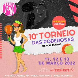 10º Torneio das Poderosas Beach Tennis - Categoria B