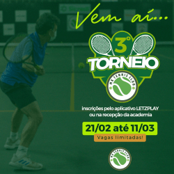 3° TORNEIO INTERNO MK TENNIS