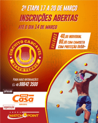 2° Etapa do Circuito Cascavel de Beach Tennis - Moda Casa Brasil - Categoria  C - MISTO