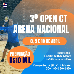 3˚ Aberto CT ARENA NACIONAL - Feminina B