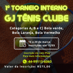 1º Interno GJ Tênis Clube - A