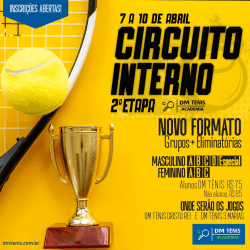 2ª Etapa Circuito Interno Dm Tênis 2022 - Masculino B