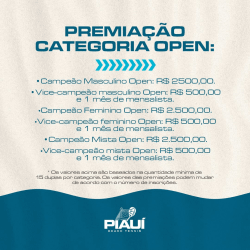 1º Torneio Piauí BeachTennis 25K - Mista OPEN