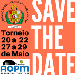 TORNEIO BEACH TENNIS AOPM MAIO 2022 - DUPLAS MASCULINA INICIANTE