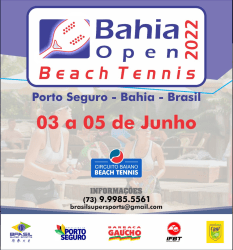 CBBT25 - BAHIA OPEN BEACH TENNIS 2022 - AMADORAS - Dupla Masculino 40+