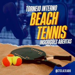 Torneio Interno de Beach Tennis CTC 2022 - Simples Masculina