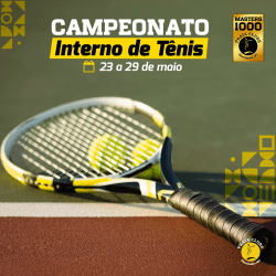 2º Master 1000 - Praia Clube (Campeonato Interno de tennis de campo) - SIMPLES