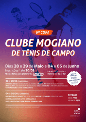 6° Copa Clube Mogiano de Tenis de Campo -  Iniciante Maculino acima de 18 anos