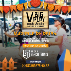 V Big Play Arena BT - Edição de São João - CATEGORIA SIMPLES - Simples Masculino Open