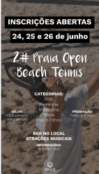 2º PRAIA OPEN DE BEACH TENNIS - FEMININA INICIANTE