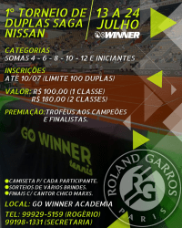 1º TORNEIO DE DUPLAS SAGA NISSAN - SOMA 5 e 6