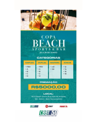 CBBT50 - 2ª Copa Beach Sports & Bar - Simples Masculina Profissional 