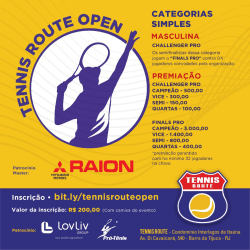 TENNIS ROUTE OPEN  - MASCULINO DUPLAS B