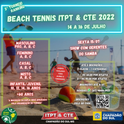 3º Torneio Ranking Beach Tennis ITPT & CTE  - MISTO "B"