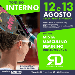 TORNEIO INTERNO REDE BEACH TENNIS - MASCULINO C