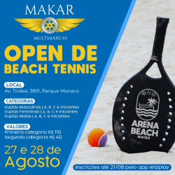 MAKAR OPEN DE BEACH TENNIS - Categoria A masculina