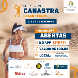 Canastra Open de Beach Tennis - Dupla feminina A + Convidados