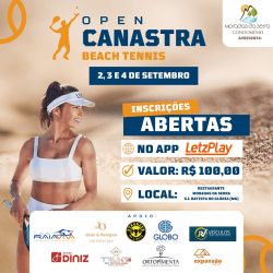Canastra Open de Beach Tennis - Dupla Masculino A + Convidados